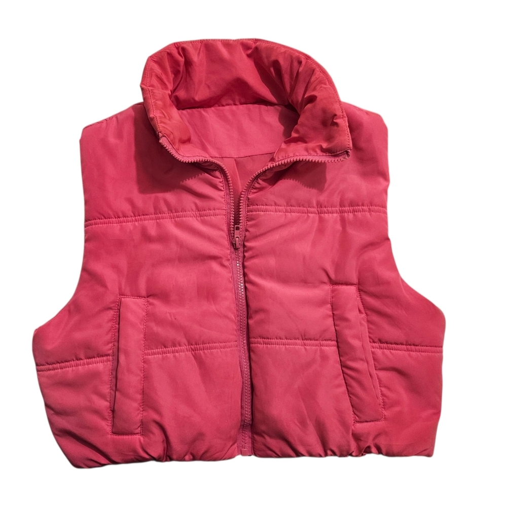 Stylish Neon Pink Puffer Vest